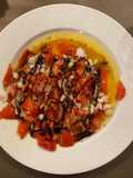 Ensalada tibia de rape
