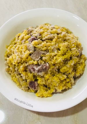 Foto resep Nasi Quinoa & talas #nasi organik
