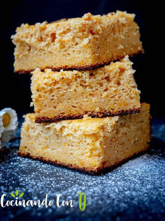 Una foto de 💢Brownie de chocolate blanco y batata💢