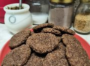 Una foto de galleta de avena y cacao amargo