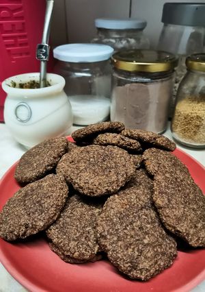 Una foto de Galletas de avena, cacao y naranja 🍊