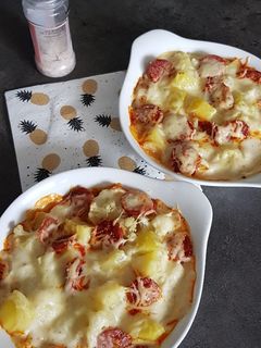 Une photo de Gratin de chou-fleur et chorizo