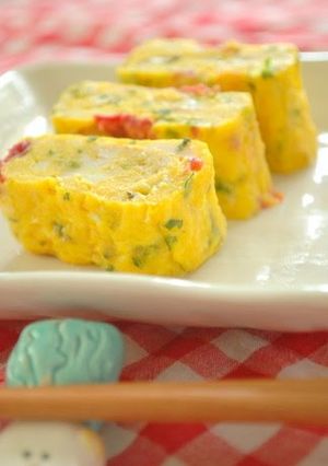 A picture of Pickled Plum and Shiso Omelette.