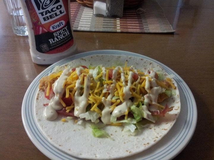 Recipe B LT Ranch Chicken Wrap the So Delicious Really delicious