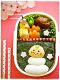 New Year's Charaben Mr. Kagami-mochi Mikan