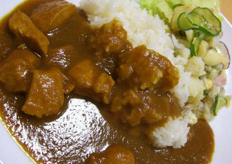 Homemade Thick Chicken Curry with Vegetables