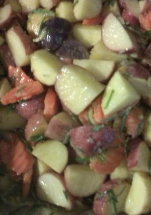 A picture of Justin's roasted potatoes.