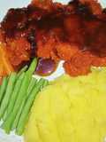 Mashed Potato Chicken Katsu Dengan Saus BBQ