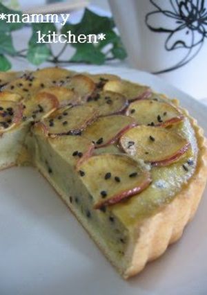 A picture of Easy Sweet Potato Tart with Healthy Tart Crust.