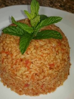 صورة لوصفة برغل ع بندورة