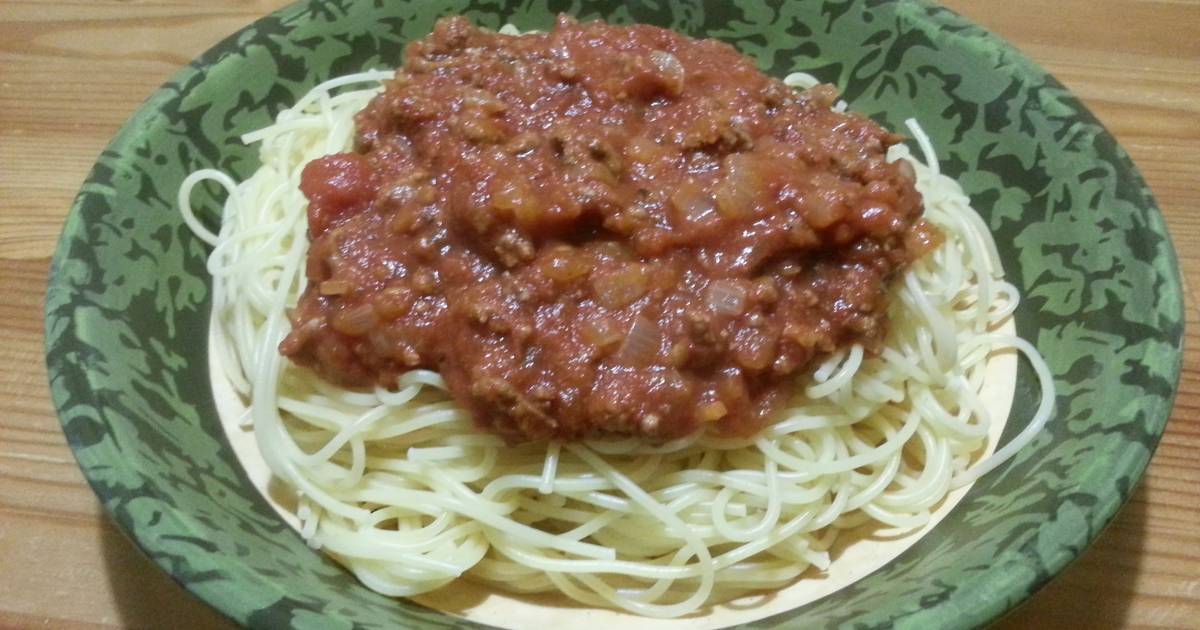 Spaghetti and Lamb Bolognese Recipe by Spazmatt Cookpad