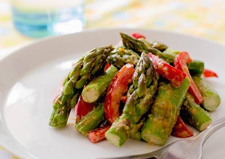 Asparagus with Almond Butter Sauce