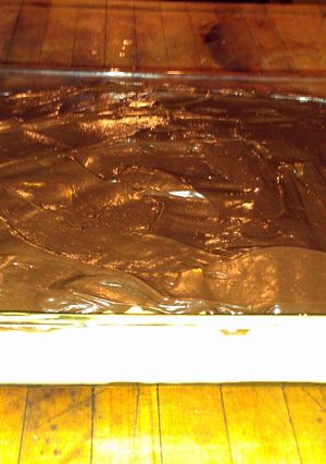 A picture of easy chocolate eclair dessert.