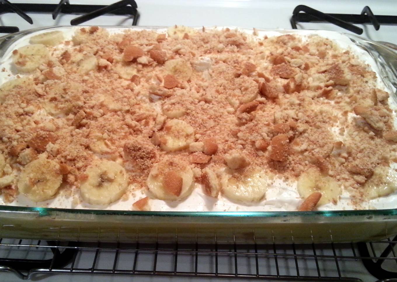 Banana Pudding Poke Cake