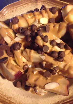 A picture of Apple And Peanut Butter Dessert.