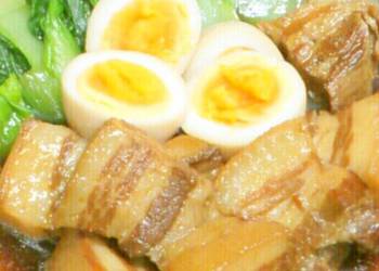 How to Make Yummy Meltingly Tender Simmered Pork Belly Cubes in a Rice Cooker