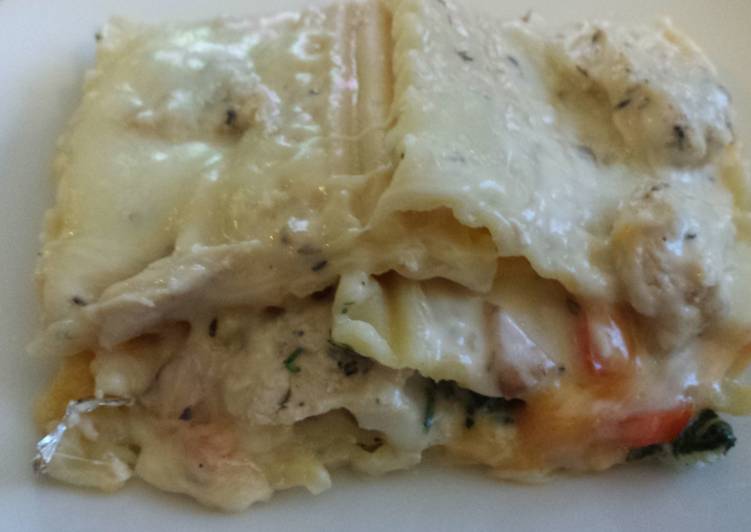 How to Prepare Homemade Alfredo Chicken Lasagna