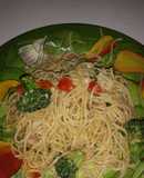 Spaghetti carbonara caprese