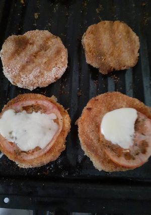 Una foto de Milanesas de zapallo calabaza