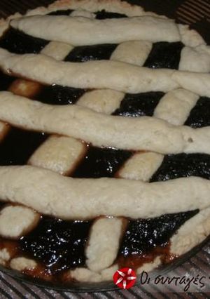 Φωτογραφία της συνταγής Linzer torte: πάστα φλώρα με σαρακοστιανή μερέντα