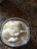 Helado de banano casero