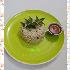 A picture of Chanakarhi pulao.