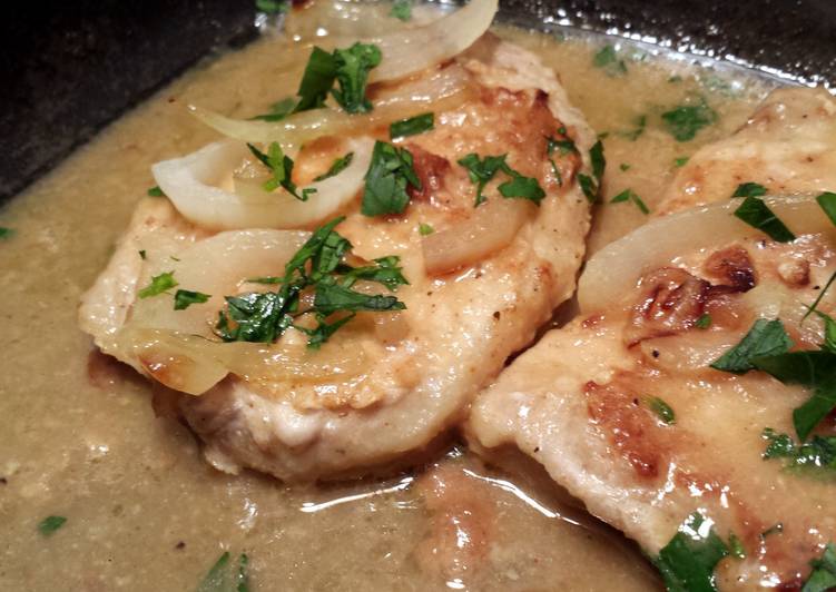 Recipe of Super Quick Homemade Pork Chops w/ Buttermilk Gravy