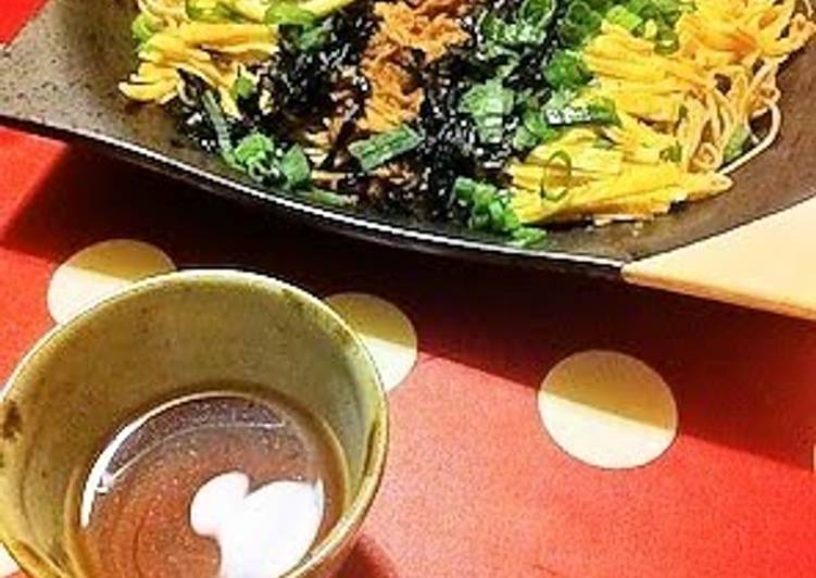 Recipe of Favorite Light but Festive Kawara-Soba with Tuna