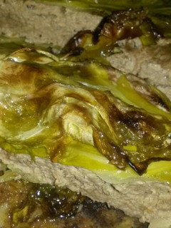 A picture of Sig's deliciously stuffed cabbage (vegetarian).