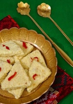 A picture of Paneer Burfi (For RakshaBandhan).