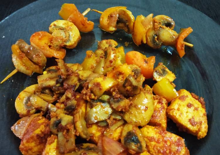 Step-by-Step Guide to Prepare Super Quick Homemade Paneer mushroom tikka