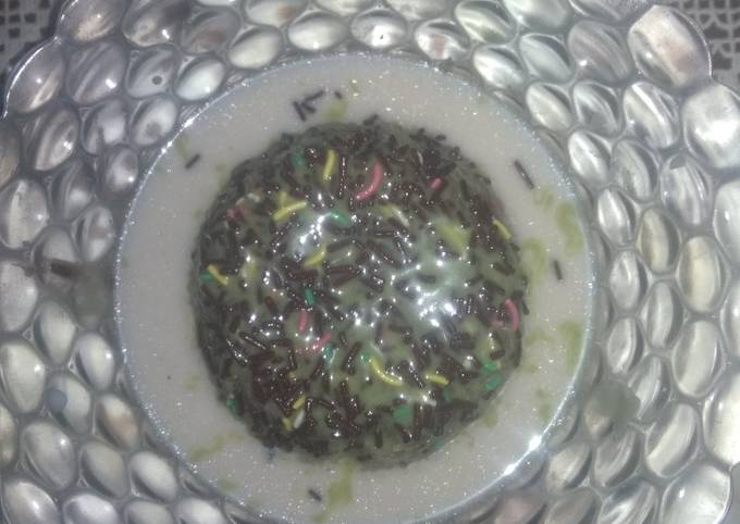 Cara Gampang Menyiapkan KETAN SUSU (Matcha Mesis) Anti Gagal