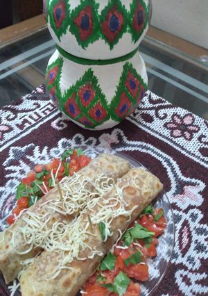 A picture of Veg Kathi Rolls.