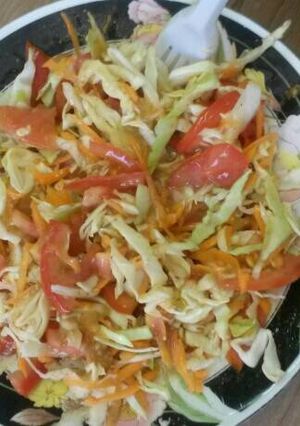 A picture of Coleslaw with a twist.
