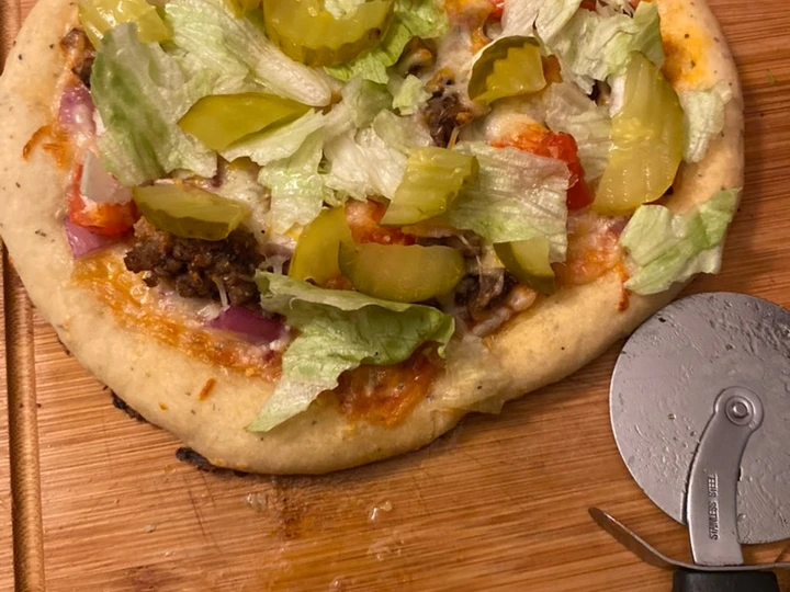 Easy Steps to Make Recipes Deluxe hamburger pizza the Awesome  Perfect.