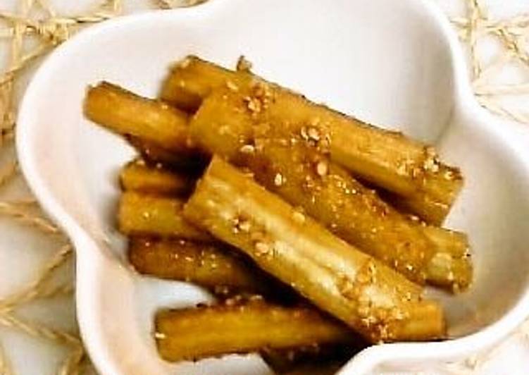 Pounded Burdock Root (Marinated in Sesame Seed Vinegar)