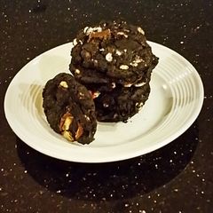 Chocolate Peppermint Crunch Cookies A picture of Chocolate Peppermint Crunch Cookies.
