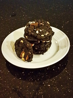 A picture of Chocolate Peppermint Crunch Cookies.