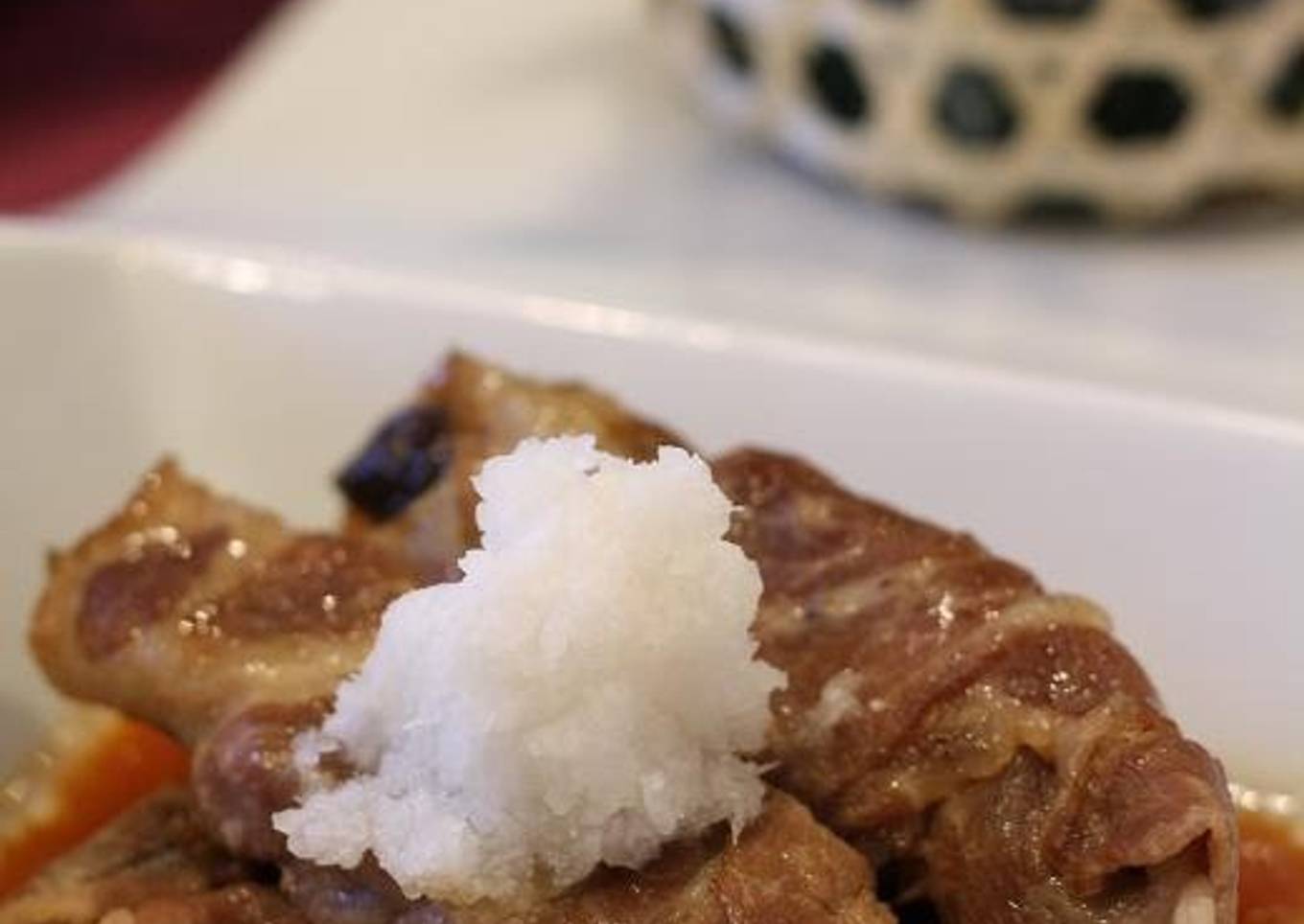 Eggplant and Pork Rolls