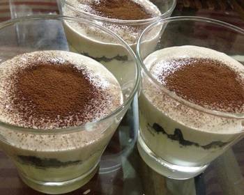 How To Cooking Recipe Instant Oreo Cream Tiramisu Delicious Nutritious