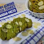 Chewy Almond Cheese Cookies Pandan #Keto
