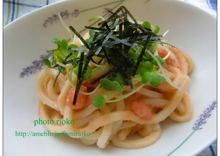 Recipe of Super Quick Homemade Everyone Loves This Tarako Udon