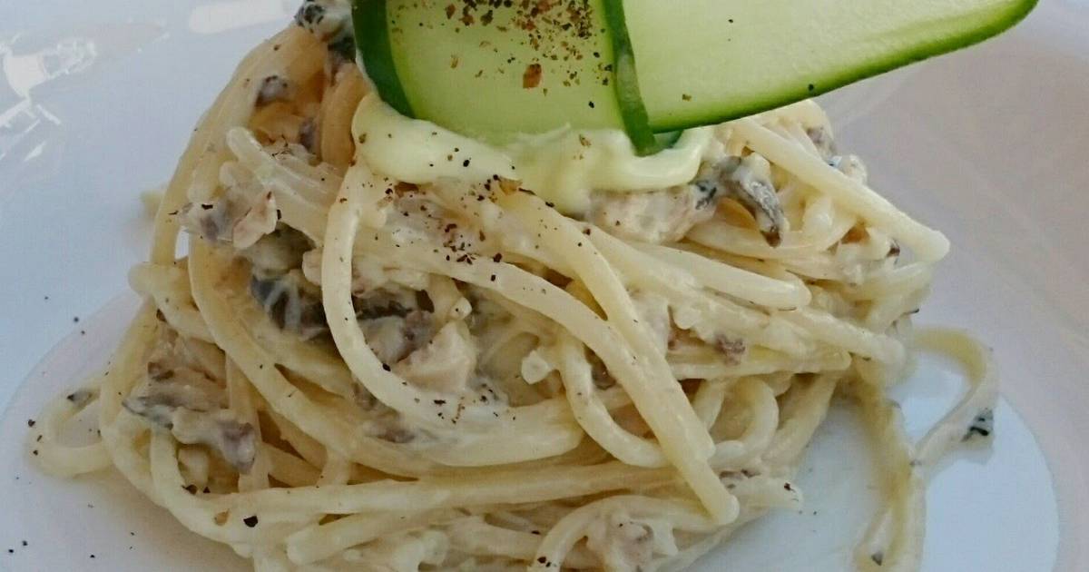 Spaghetti with Sardine in Wasabi Mayonnaise Recipe by Lyii G Cookpad