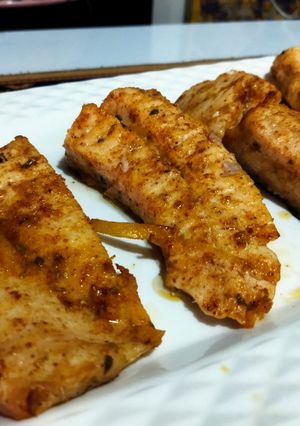 A picture of Persian spiced salmon.