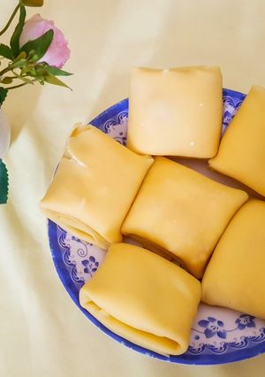 Hình của món Bánh Crepe sầu riêng.