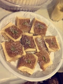 صورة لوصفة بسبوسه بالقشطه