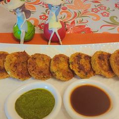 A picture of Kodo Millet Potato Tikki.