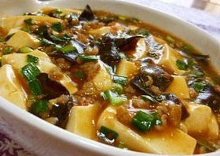 Recipe of Favorite Our Family's Mapo Doufu with Lots of Sauce
