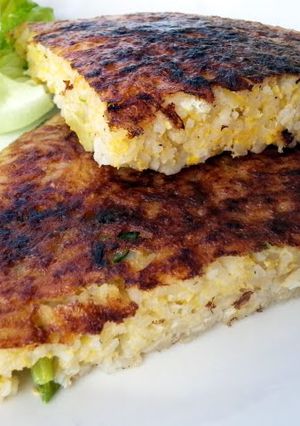 A picture of Rice Omelette.