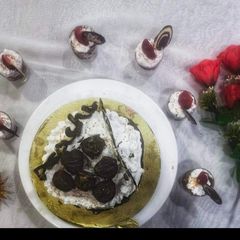 Strawberry pancake tower A picture of Strawberry pancake tower.